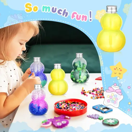 24 Pcs Empty Plastic Sensory Bottles with Aluminium Lids {4}