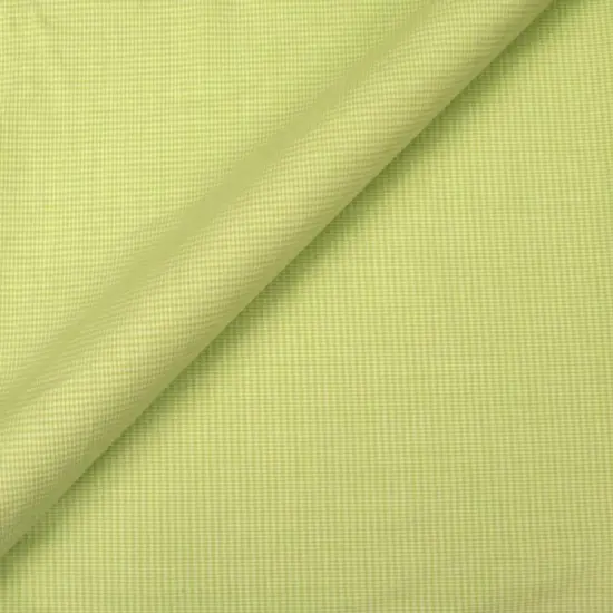 1 Yard Stretch Cotton Poplin Gingham Check Green White Fabric for Shirts Blouses Uniforms 44/45 Inches Width {1}