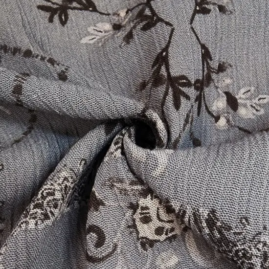 1 Yard Rayon Crinkle Crepon Apparel Fabric, Warm Gray, 50/52" Wide, Lightweight & Textured {1}