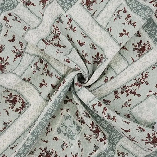 1 Yard Rayon Crinkle Apparel Fabric, Reseda Green, 50/52" Wide {1}