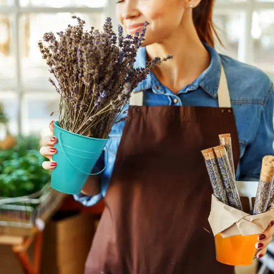 12 Pack Metal Buckets with Handle - Multicolor {5}