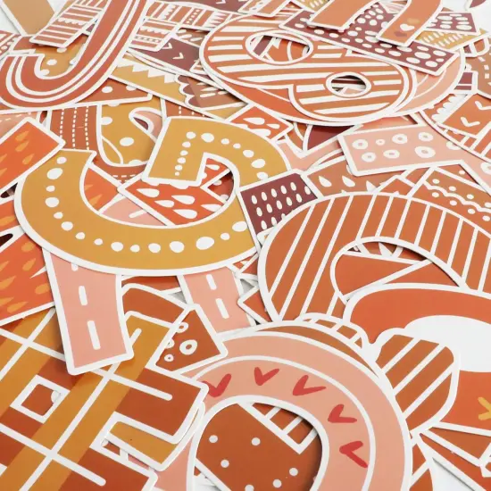 76 Pcs Letters Combo Pack Boho {3}