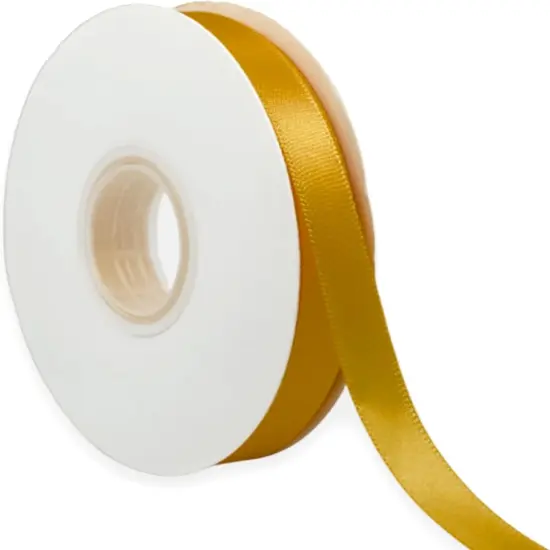 Gold Satin Ribbon - 3/8 Inch x 50 Yards {1}