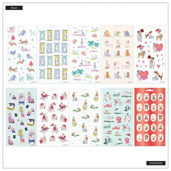 Happy Planner Sticker Value Pack 10/Sheets-Paws-Itive Year {5}