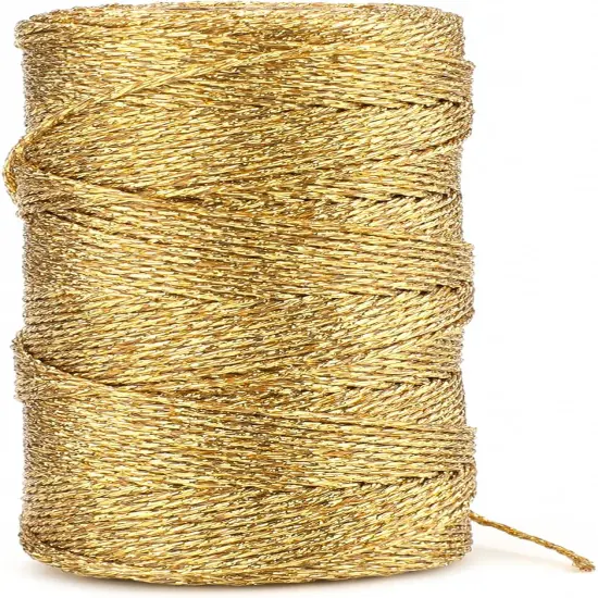 Gold Wrapping Twine String {1}