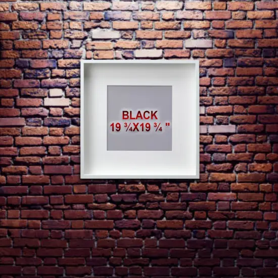 White Frame with Mount, 19&frac34;x19&frac34;" &ndash; Deep Gallery Frame, Easy No-Nail Hanging! {2}