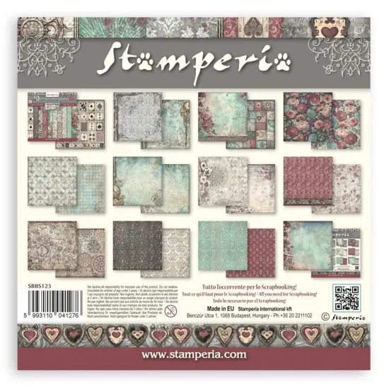 Stamperia BackgroundsDouble-Sided Paper Pad 8"X8" 10/Pkg-Master Of Magic, 10 Designs/1 Each {3}