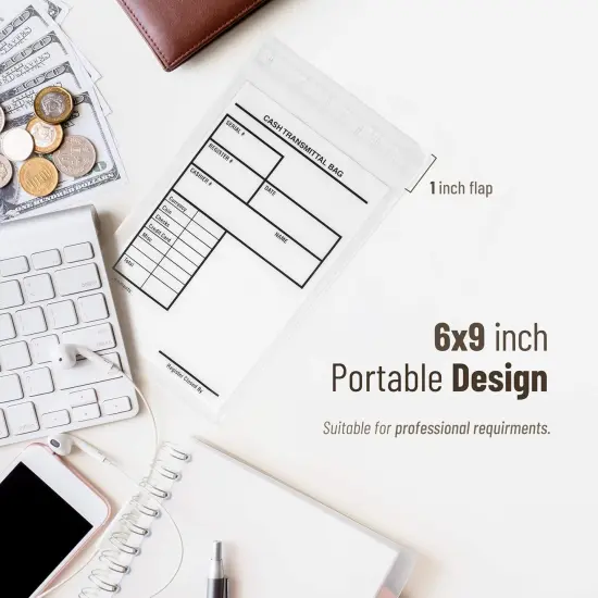 Clear Plastic Cash Envelopes | Pack of 500 {2}