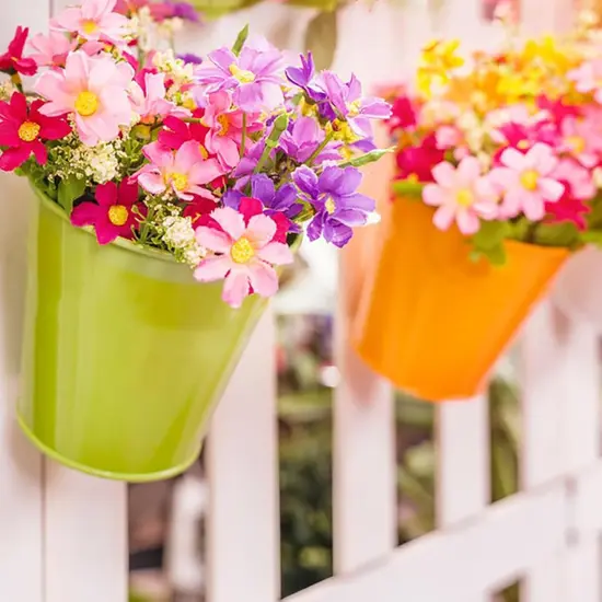 12 Pack Small Metal Buckets with Handle {4}