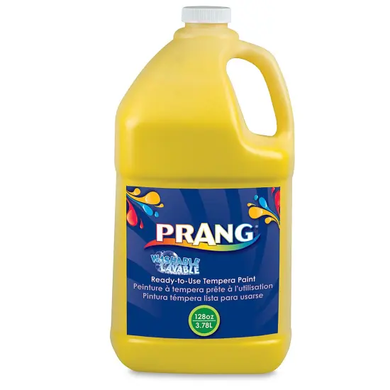 Prang Ready-To-Use Washable Tempera Paint - Yellow, Gallon {2}