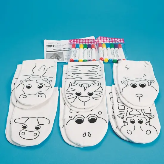 Animal Hand Puppets Craft Kit (Pack of 12) {3}