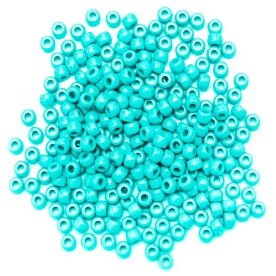 CousinDIY Fun Pack Acrylic Pony Beads 250/Pkg-Turquoise {5}