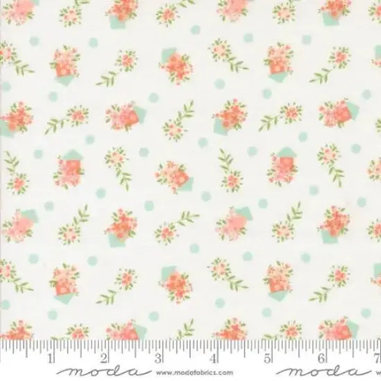 Natural Abloom Cloud Birdhouses Novelty Houses Floral 44"/45" Fabric Per Yard {1}