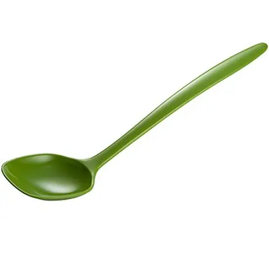 Hutzler 12-Inch Melamine Solid Cooking Spoon Green {1}