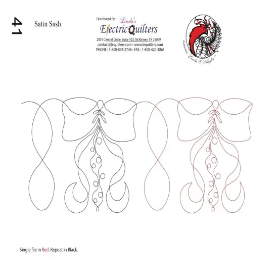 041 Satin Sash Pantograph by Linda V. Taylor {1}