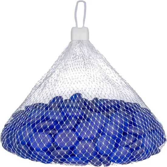 Flat Marbles Vase Filler - 3 Lb (315 pcs) Cobalt Glass Pebbles Vases - Clear Glass Stones for Vases - Flat Glass Marble for Craft and Home d&eacute;cor - Aquarium Glass Marble Filler {3}