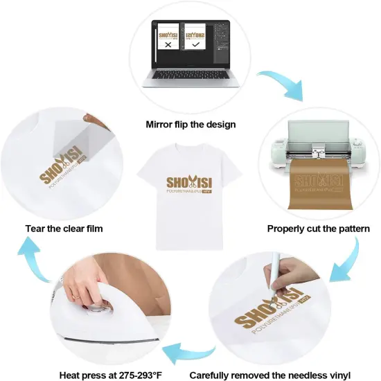 Heat Transfer Vinyl - (Tan) {4}