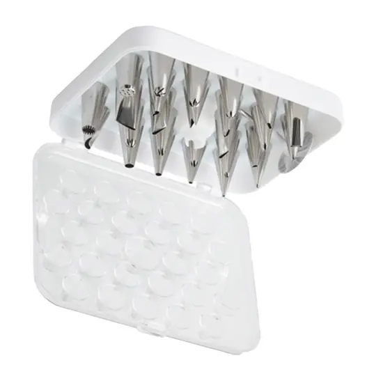 Wilton 28 Piece Classic Decorating Tip Set for Cake {3}