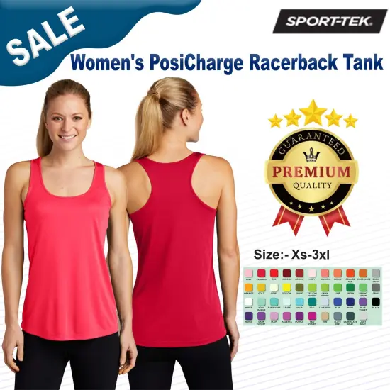 Sport-Tek&reg; Women's PosiCharge Racerback Tank Top Iron grey {2}
