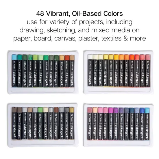 KINGART&reg; Oil Pastels 48 pc {2}