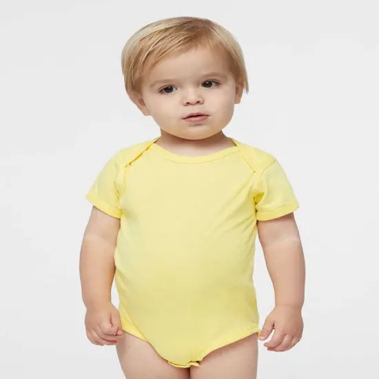 Rabbit Skins&reg; Premium Fine Jersey Baby Bodysuit - 4424 Butter {1}