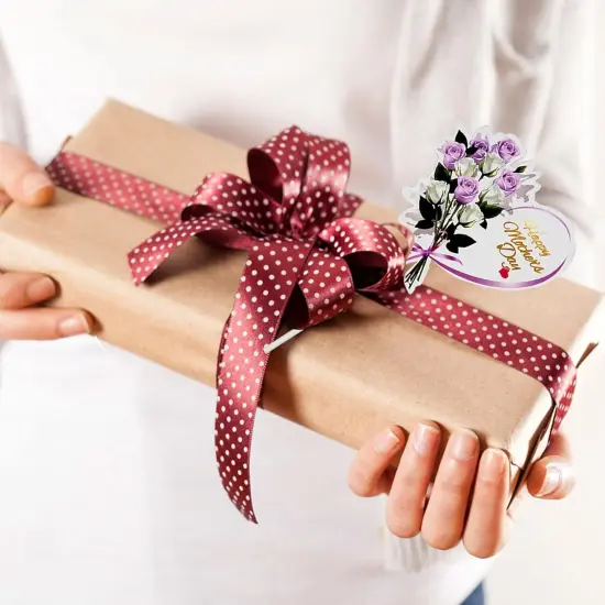 24pcs Happy Mother's Day Cupcake Toppers, Heart Round Butterfly Orchid Rose Flower Cupcake Picks, Cake Decoration for Birthday Mother's Day Party Favors Supplies Favors {4}