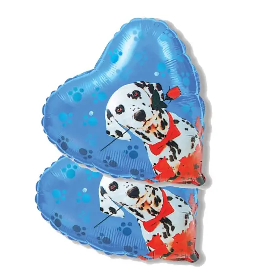 Dalmatian Foil Balloon Heart Shape 18" Dog Party Theme {5}