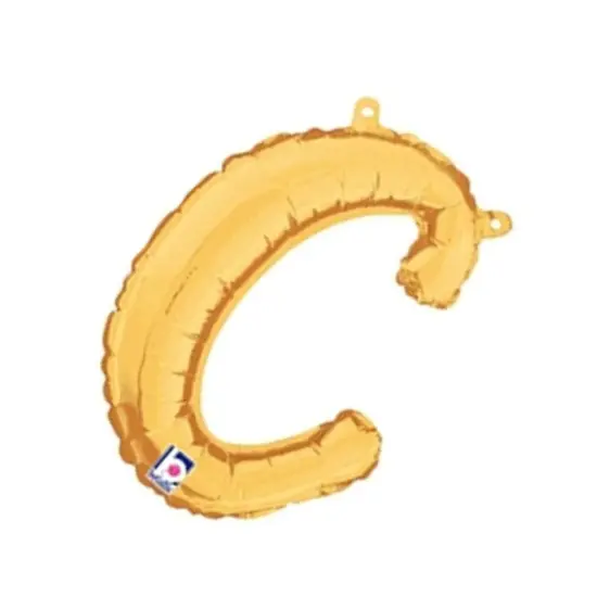 Betallic&reg; 14 inch Script Letter C Gold Air Fill Only {5}