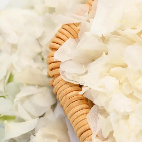 Dried Real Hydrangea Petals, Natural Preserved Dry Flower Petals for Wedding Party Dinner Table Decor {1}