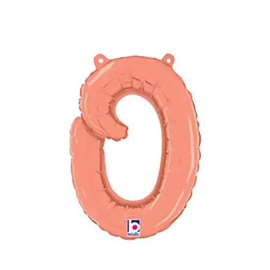 Betallic&reg; 14 inch Script Letter O Rose Gold Air Fill Only {3}