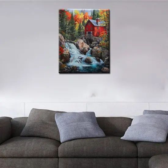 Autumn Forest Landscape Paint by Numbers Kits 16x20 inch {2}