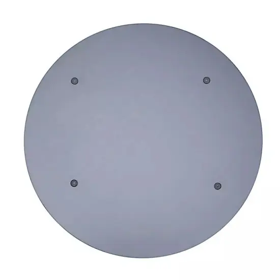 2 Silver 13" Round Mirror Glass Charger Plates with Crystal Rim Wedding Supplies {4}