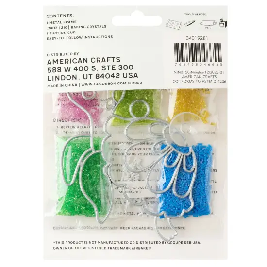 Colorbok Sunshine Vibes Makit & Bakit Suncatcher Kit-Turtle {3}