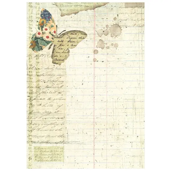 Stamperia Assorted Rice Pape Backgrounds A6 8/Sheets-Garden {6}