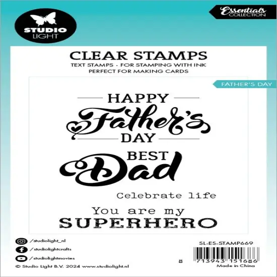 Studio Light Essentials Clear Stamps-Nr. 669, Father's Day {3}