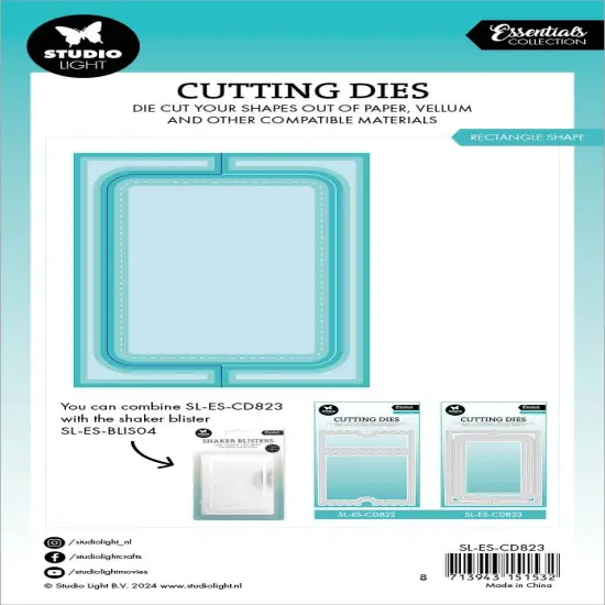 Studio Light Essentials Cutting Die-Nr. 823, Rectangle Card Shape {3}