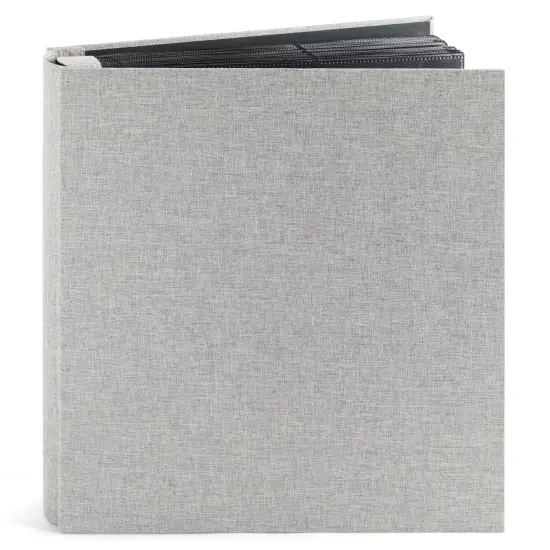 4x6 Photo Album with 1000 Pockets, Extra Large Capacity, Linen Cover, Picture Albums Holds 1000 Horizontal and Vertical Photos (Gray Exterior, Black Interior, 14x13x3 in) Grey {1}