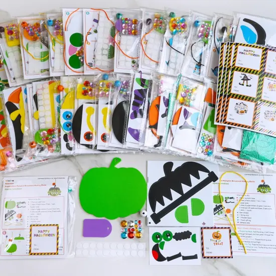 24 Sets Halloween Craft Kits - Fall Autumn Kids {4}