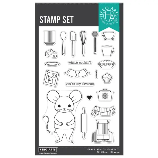 Hero Arts Clear Stamps 4"X6"-What's Cookin'? {1}