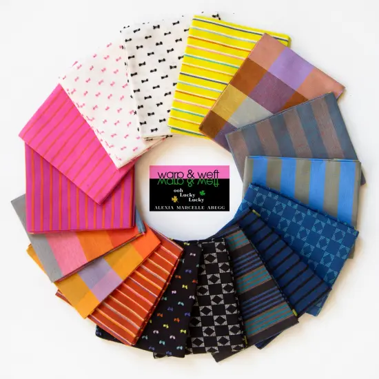 Warp and Weft Wovens 10" Square Pack (Layer Cake) in Ooh Lucky Lucky by Alexia Abegg for Ruby Star Society (RS4121LC) {2}
