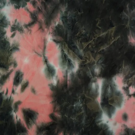 Brushed Tie Dye Sweater Knit Fabric 1 Yard Soft Stretch Cozy 58/60" Wide Tan/Black {3}
