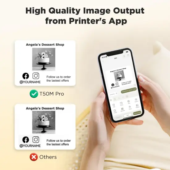 SUPVAN T50M Pro Bluetooth Label Maker Machine with Tape, Wide Waterproof Label, Versatile App with 40 Fonts and 450+ Icons, Inkless Labeler for Home, Kitchen, School, Office Organization, Black {6}