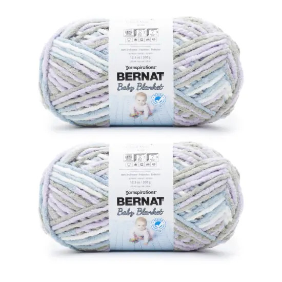 Bernat Baby Blanket Big Ball Yarn 24 Pack-Cloud Nine {1}