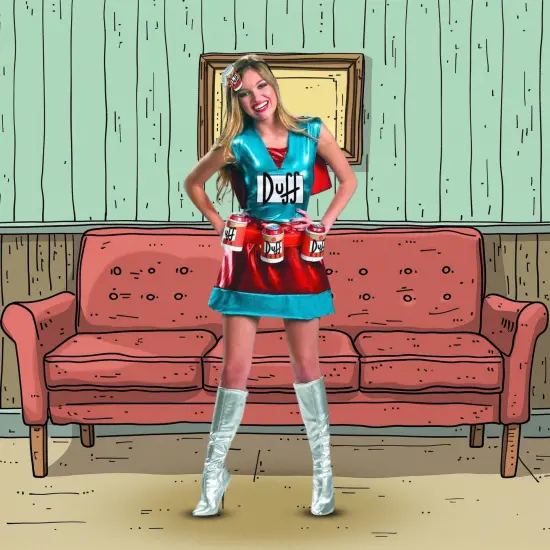 The Simpsons Duffwoman Deluxe Adult Costume {6}