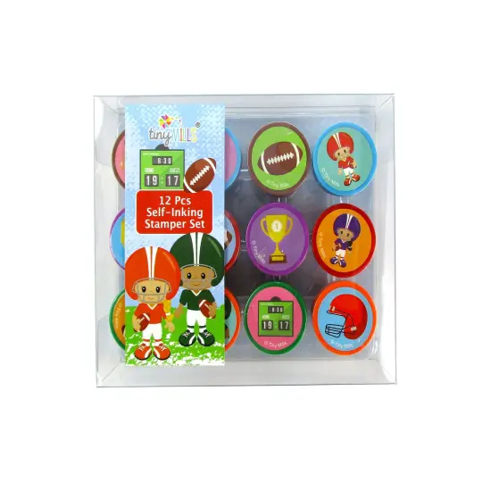 TINYMILLS Football 12 Pcs Stamp Kit {1}