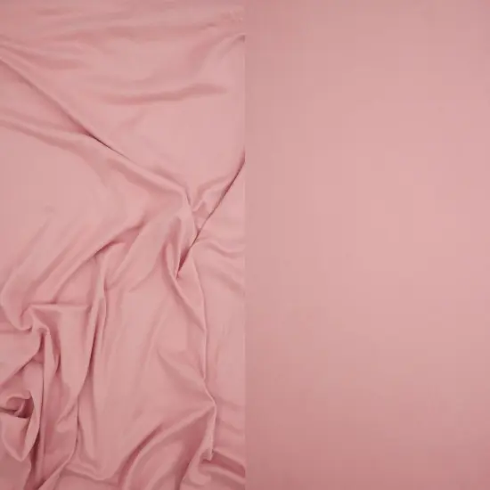 1 Yard DTY Brushed Solid Knit Fabric, 58/60&Prime; Wide Polyester Spandex Blend PINK PALE {1}