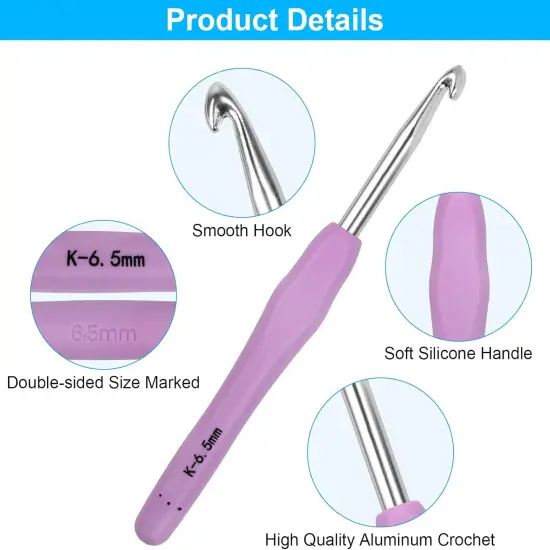 Crochet Hooks 12 Sizes {3}