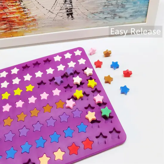 Mini Star Silicone Molds with Scraper {3}
