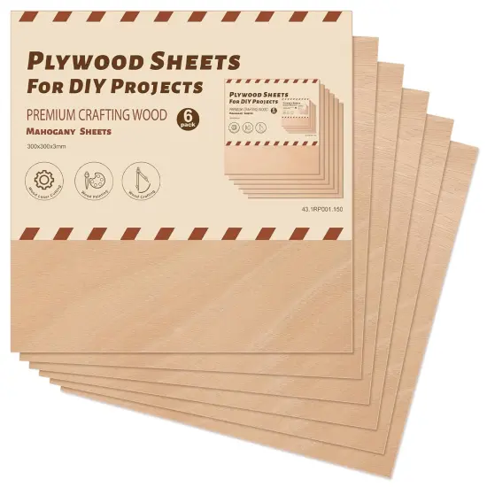 Mahogany Plywood Sheets for Laser Cutting Thin Unfinished Wood Crafts {5}
