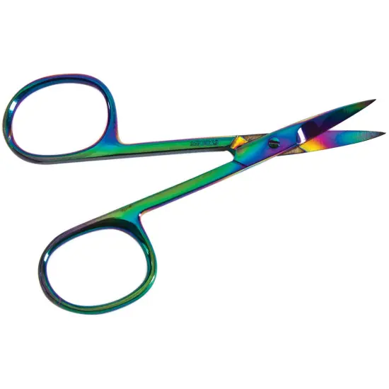 Tool Tron Curved Tip Scissors 3.5"-Rainbow {2}